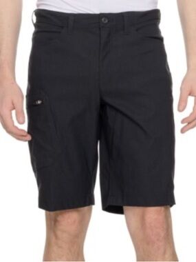Eddie Bauer Rainier Shorts Men’s Sz42 Black Performance Stretch Nylon Hiking NWT